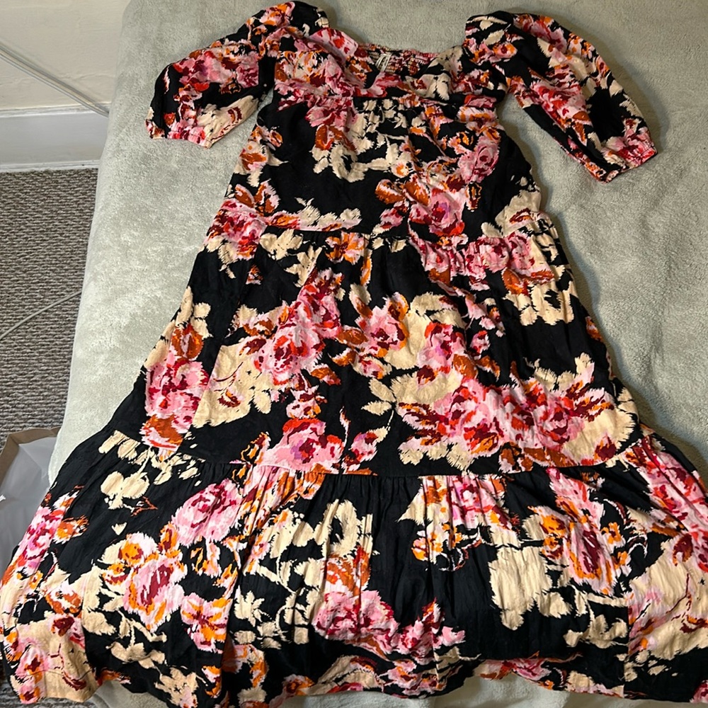 Anthropologie Floral Maxi Dress